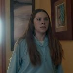 Abigail’s blue button front sweatshirt on 9-1-1