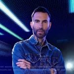 Adam Levine’s denim jacket on The Voice