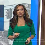 Adelle’s green dress on Today