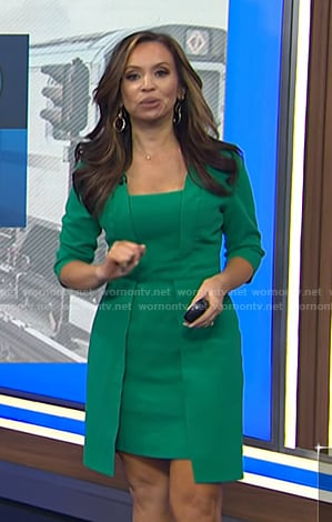 Adelle’s green dress on Today
