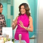Adriane Kiss’s pink jumpsuit on CBS Mornings