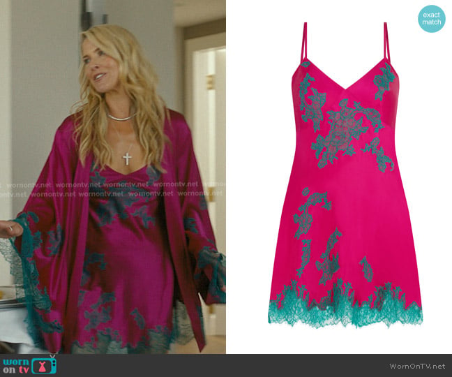 Agent Provocateur Christi Slip Dress worn by Angela Norris (Ali Larter) on Landman