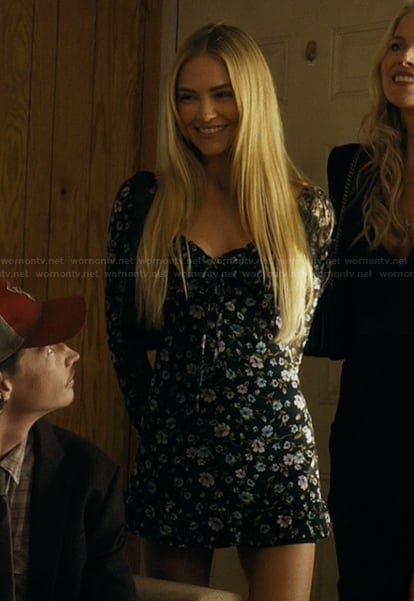 Ainsley’s floral print mini dress on Landman