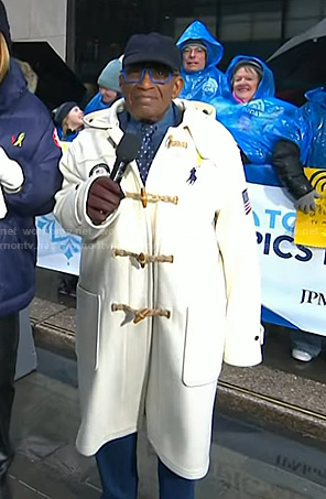 Al Roker’s white toggle coat on Today