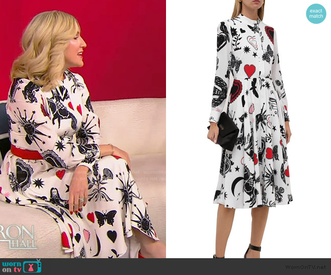 Alexander McQueen Printed Dress worn by Nicole McNichols on Tamron Hall Show