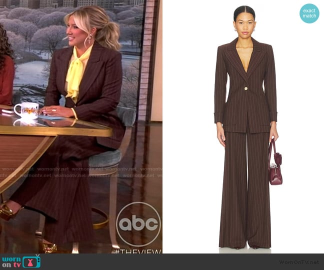 Alice + Olivia Burns Fitted Blazer worn by Savannah Chrisley on The View