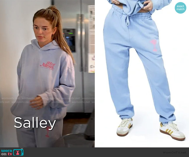 Alix Earle Hot Mess Sweatpants worn by Salley Carson on Southern Charm