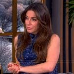 Alyssa’s blue floral print maxi dress on The View