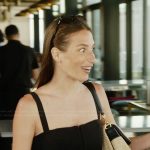 Amanda’s black square neck top on Summer House