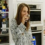 Amandas blue printed pajamas on Summer House