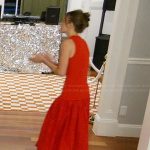 Amanda’s red sleeveless dress on Summer House