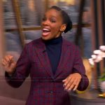 Amber Ruffin’s houndstooth print blazer on The View