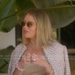 Amanda’s pink tweed jacket and jeans on The Real Housewives of Beverly Hills