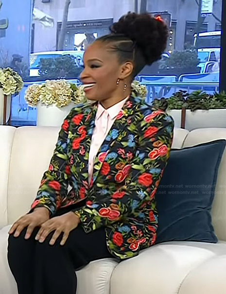 Amber Ruffin’s floral print blazer on Today