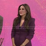 Ami Desai’s purple blazer and mini skirt on Today