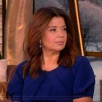 Ana’s blue short sleeve dress on The View