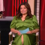 Ana’s green satin dress on The View
