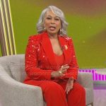 Anita’s red sequin blazer on Beyond the Gates