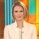Anna Schecter’s peach blazer on CBS Mornings