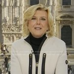 Anne’s white zip front jacket on Today