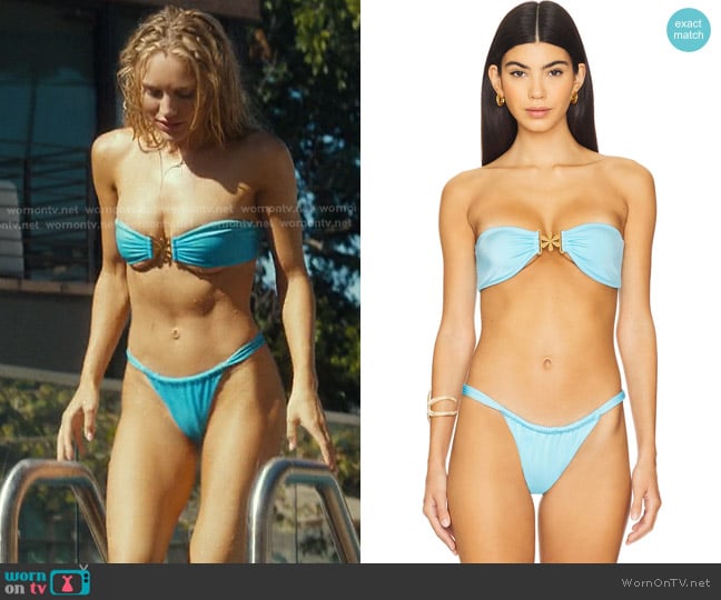 Asta Resort Mia Bikini Top worn by Ainsley Norris (Michelle Randolph) on Landman
