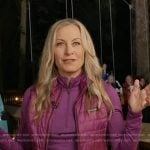 Becky Worley’s magenta quilted vest on Good Morning America