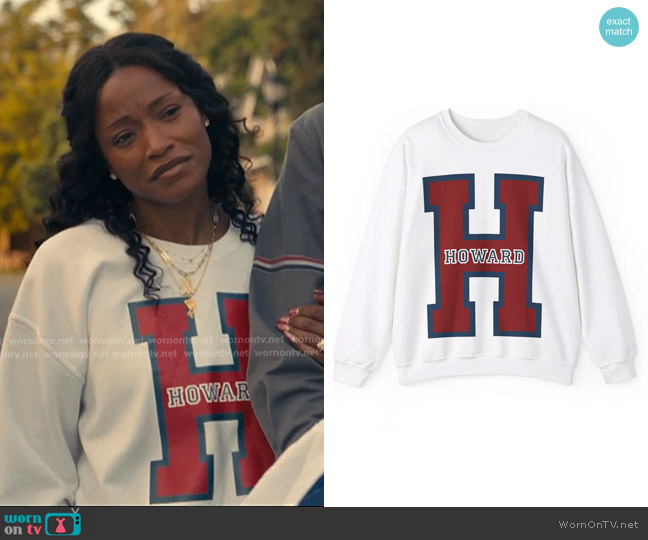 Black is Gold X Big H Crewneck Sweatshirt worn by Samira Fisher (Keke Palmer) on The Burbs