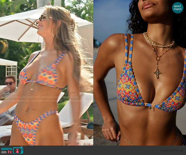 Bydee Prague Top in Soleada worn by Salley Carson on Southern Charm