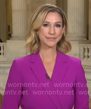 Caitlin Huey-Burns’ pink blazer on CBS Mornings