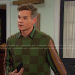 Leo’s striped shirt and green checkerboard vest on Days of our Lives