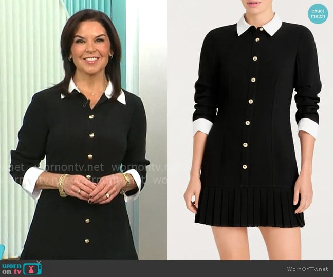 Cinq a Sept Lucilla Dress worn by Meg Oliver on CBS Mornings