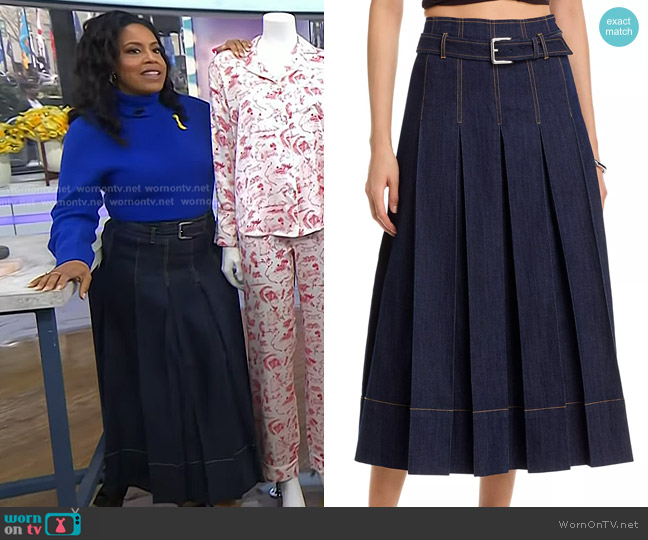 Cinq a Sept Rylee Skirt worn by Sheinelle Jones on Today