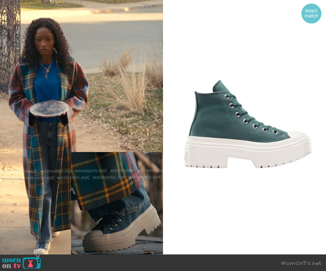 Converse Chuck Taylor All Star Lugged Heel Platform Shoes worn by Samira Fisher (Keke Palmer) on The Burbs