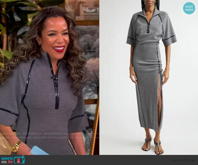 Coperni Tech Merino Dress worn by Sunny Hostin on The View