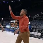 Craig’s orange sweater and sneakers on Today