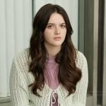 Haley’s crochet knit cardigan on The Lincoln Lawyer
