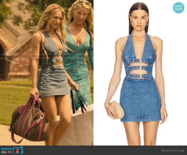 Cult Gaia Anice Mini Dress worn by Ainsley Norris (Michelle Randolph) on Landman