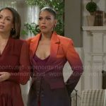 Dani’s ombre blazer and pants set on Beyond the Gates