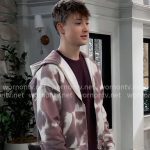 Danny’s printed hoodie on General Hospital