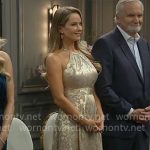 Donna’s gold dress on The Bold and the Beautiful