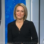 Dylan’s black ribbed knit polo dress on Today