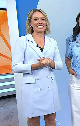 Dylan’s light blue blazer dress on Today