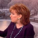 Joy’s purple textured sweater on The View