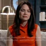 Elizabeth’s orange tank top on General Hospital