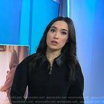 Emilie’s black peplum jacket on Today