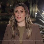 Erin McLaughlin’s brown blazer on Today