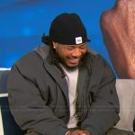 Fetty Wap’s gray hooded jacket on Tamron Hall Show