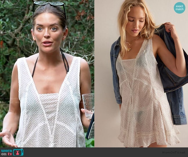 Free People Staying Local Printed Slip worn by Salley Carson on Southern Charm