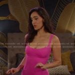 Gabi’s pink midi dress on Days of our Lives