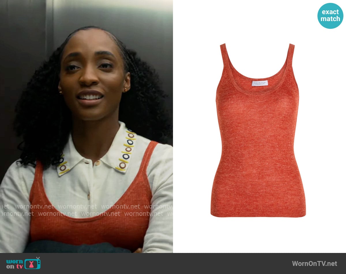 Gabriela Hearst Cinxia Tank worn by Faith Mitchell (Iantha Richardson) on Will Trent